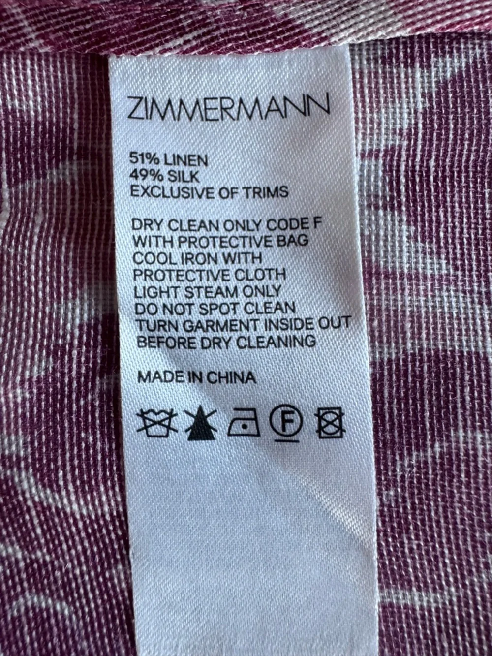 Zimmermann Wavelength Spliced Print Mini Dress Size AU 1 (US 4-6) Small. - Picture 13 of 16